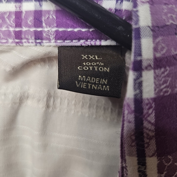 Tasso Elba Mens Shirt XXL Purple - Picture 4 of 6